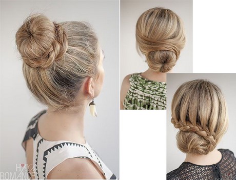 coiffure-chignon-donut-47 Coiffure chignon donut