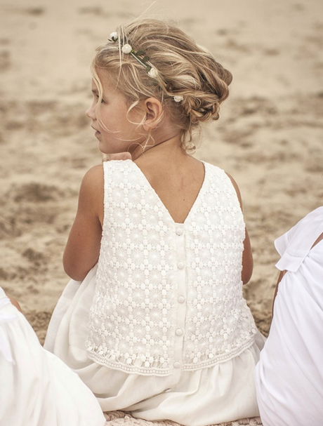 Chignon enfant mariage
