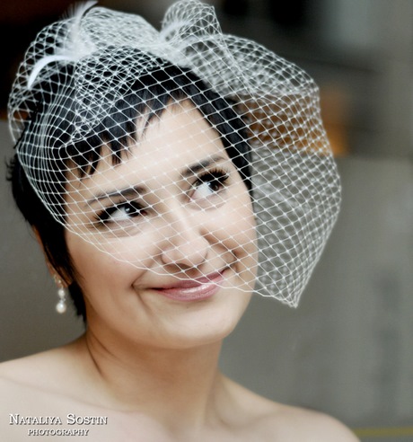 Diademe mariage cheveux courts