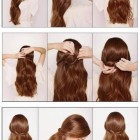 Coiffure simple sur cheveux long